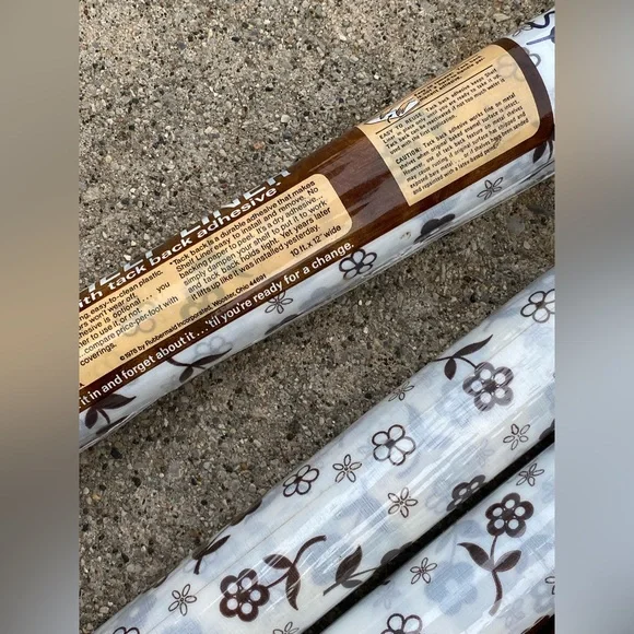 Vintage NOS Rubbermaid 70’s Brown Flower Shelf Drawer Liner - Large Lot! Kitchen